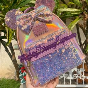 Disney Loungefly EARidescent Sequin Mini Backpack